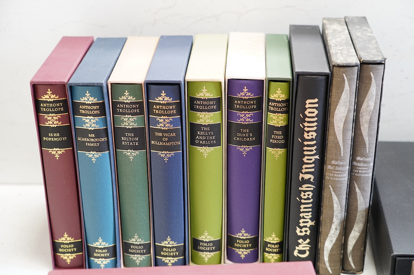 Seventeen Folio Society volumes including three Rudyard Kipling, seven Anthony Trollope, the Secret Garden, a two volume edition of Milton’s Paradise Lost, etc. (18)